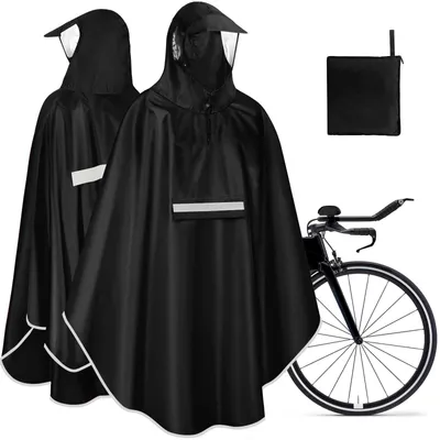 Obrázok produktu pre Nepremokavý pláštenka na bicykel pre dospelých – reflexná, ľahká a prenosná