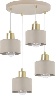 Produktbild von Panta Pendelleuchte Kaschmir Gold – 4 flammig E27