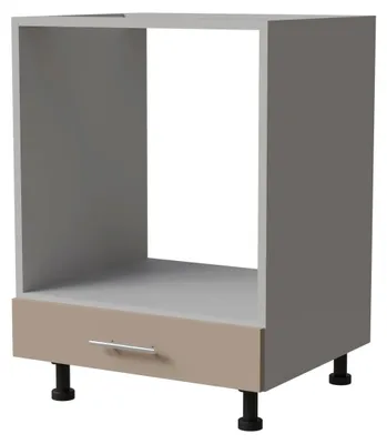 Produktbild von Herdumbauschrank BRERRA 60x82cm lackiert Farbe wählbar BR-D11K/60,RAL 1019 graubeige Matt,grau
