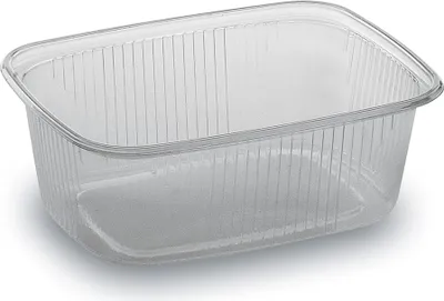 Produktbild von 1000 Feinkost-/Rechteckbecher 200 ml aus PP - Klar und vielseitig einsetzbar