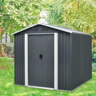 Produktbild von Pergart Gerätehaus "Dresden II 86" schwarz 3,66 m²