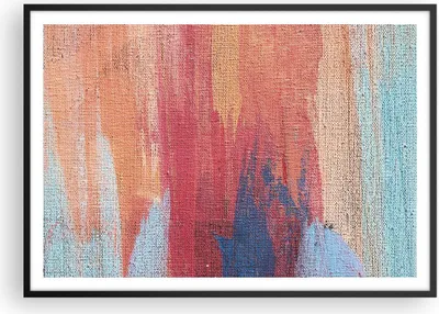 Produktbild von Gerahmtes Poster - Schwarzer Rahmen - Die Farben Farben Abstraktion - 100x70 cm - Wand Bild - Wanddeko - Wandbilder - Kunstposter - Wandposter - Bilderrahmen - Bilder - Kunstdruck - P2BAA100x70-5069