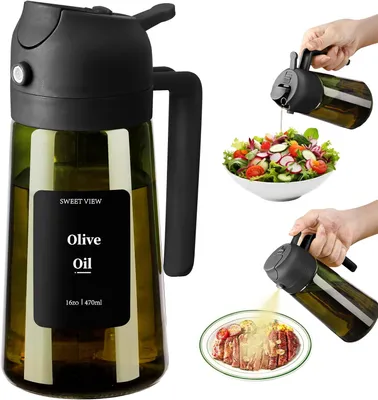 Obrázok produktu pre Dávkovač oleja – 470 ml – Sklo – Bez BPA