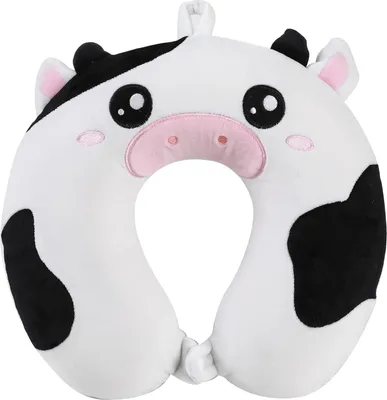 Immagine prodotto di Cuscino da viaggio I-TOTAL®: cuscino morbido per il sostegno del collo con motivo a mucca