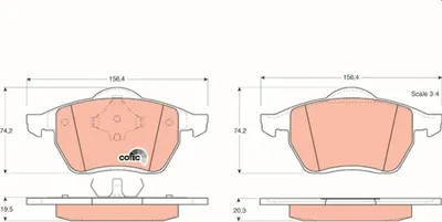 Zdjęcie produktu dla Klocki Hamulcowe Vw Przód Sharan/Alham