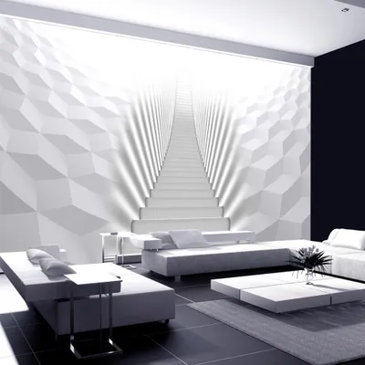 Produktbild von Vlies Tapete  Top  Fototapete  Wandbilder XL  350x245 cm  TREPPE OPTISCH 3D ABSTRAKT a-A-0133-a-d