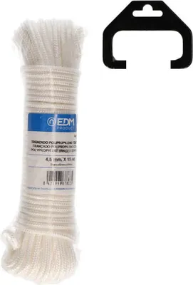 Immagine prodotto di Filo intrecciato in polipropilene, corda da stendibiancheria 15 m, bianco. Edm