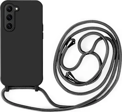 Produktbild von Handykette für Samsung Galaxy S26 Hanyhülle mit Band Hülle mit Kodel Smartphone Halskette in Schwarz