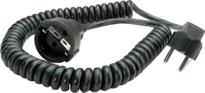 Obrázek produktu pro Prodlužovací spirála BACHMANN s uzemňovacím kontaktem 230V/16A, černá, 4 m