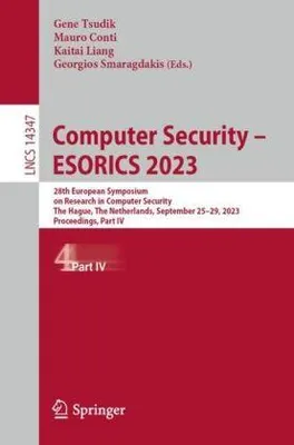 Obrázek produktu pro Počítačová bezpečnost – ESORICS 2023