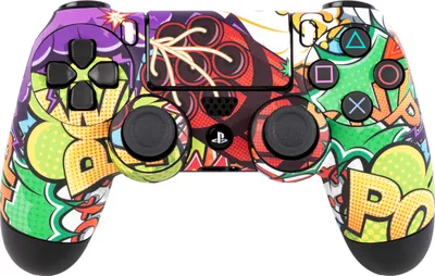 Produktbild von Skins - Sticker für PlayStation 4 Controller (Stickerbomb) - Aufkleber einfach aufzubringen, rückstandslos ablösbar, erhöhter Grip & widerstandsfähig