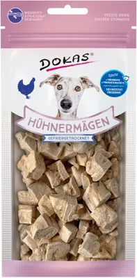 Produktbild von Dokas 20gx7 Hühnermägen gefriergetrocknet