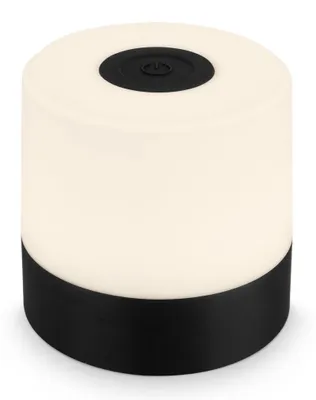Image de BRILONER- Lampe de table LED sans fil,IP44 protection contre les projections d'eau,fonction tactile,blanche chaude,noir,7x7cm