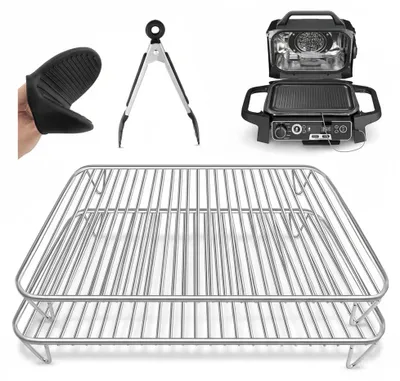 Productafbeelding van JL keuken - Grillrooster set - RVS 304 - 2 stuks, AI-gegenereerde afbeelding