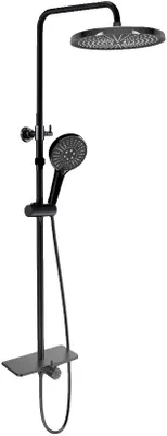 Produktbild von Duschsystem, Regendusche, Handbrause, schwarz