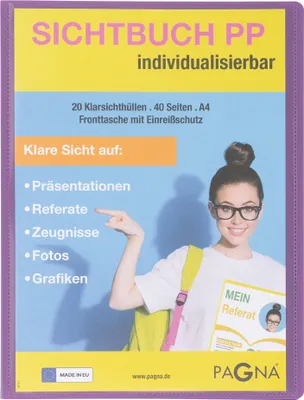 Image de PAGNA Livre de présentation "School" DIN A4 lila
