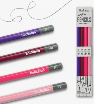 Zdjęcie produktu dla Ołówki Bookaroo różowe, 4 szt.