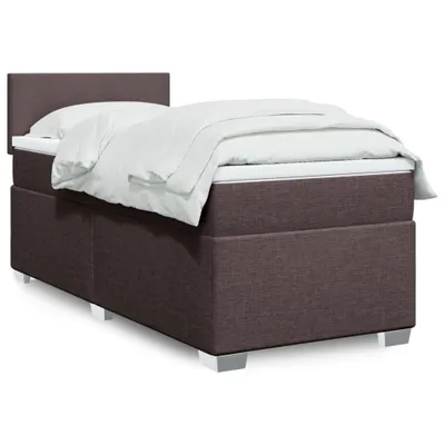 Produktbild von Möbel Boxspringbett mit Matratze Dunkelbraun 90x190 cm Stoff - Klassische Betten 3288039