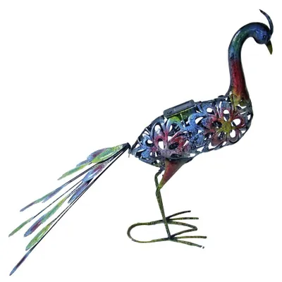 Produktbild von LED Solarleuchte, Pfau, bunt, Höhe 61,5 cm