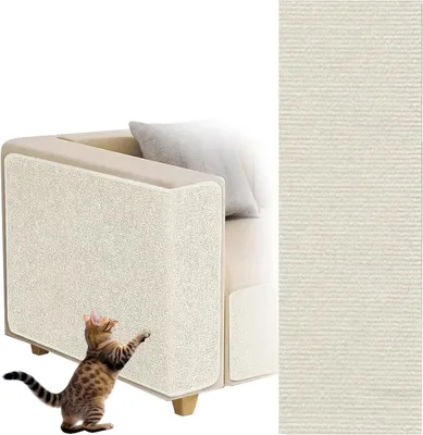 Produktbild von Kratzmatte 40 x 200 cm, beige, selbstklebend, für Katzen