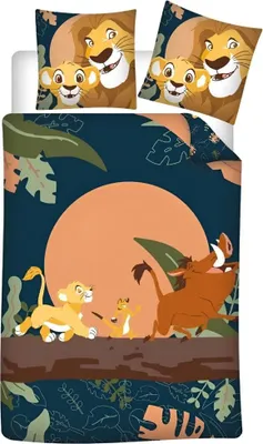 Produktbild von Disney König der Löwen Kinder Mikrofaser Bettwäsche 2tlg. Set 135-140x200 65x65
