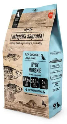 Productafbeelding van WIEJSKA ZAGRODA Meeresfische Crunchy M - Droogvoer voor honden - 9 kg