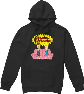 Obrázek produktu pro Beavis & Butthead - Pánská mikina s kapucí "Couch OG" TV8645 (L) (Black)