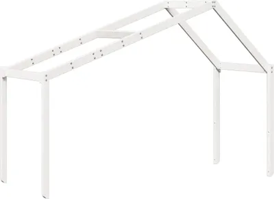 Produktbild von Dach für Kinderbett Weiß 213x95,5x144,5 cm Massivholz Kiefer