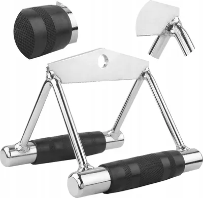 Zdjęcie produktu dla Uchwyt Do Wyciągu Stalowy Trójkątny Z Gumą Gym-4