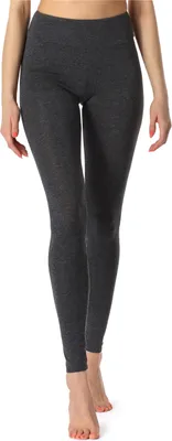 Produktbild von Merry Style Damen Lange Leggings Fitnesshose aus Viskose MS10-221 (Dunkelmelange, M)