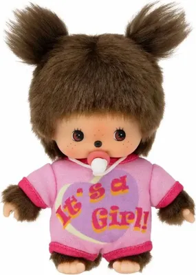 Produktbild von Monchhichi Puppe Bebichhichi Strampler It's a Girl 16cm Puppenspielzeug