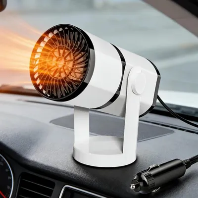 Zdjęcie produktu dla Ogrzewanie samochodowe - Elektryczna funkcja odladzania - Szybkie odladzanie - Obrót o 360 stopni - 12V 150W - Czarny