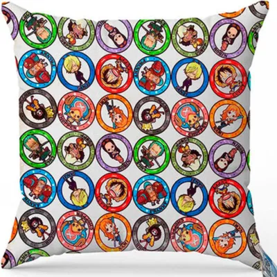 Produktbild von One Piece Dekokissen 38×38 - Kissenbezug mit Baumwolle Füllung