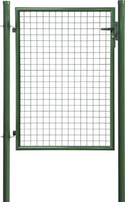 Produktbild von Floraworld Gartentor Standard inkl. 2 Pfosten 125 x 100 cm moosgrün