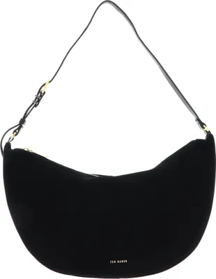 Produktbild von Ted Baker Leder Umhängetasche Taliee Suede Belted Detailed Hobo Bag Black schwarz