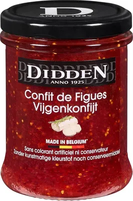 Produktbild von Didden Feigenkonfitüre 220g – natürlicher Feigenaufstrich für Brot & Desserts