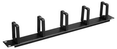 Obrázek produktu pro Solarix Atrack 19" vyvaz. panel 1U jednostranná plast. lišta BK CMP4