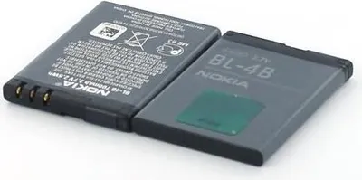 Produktbild von Akku für Nokia BL-4B Li-Ion 3,7 Volt 700 mAh schwarz.
