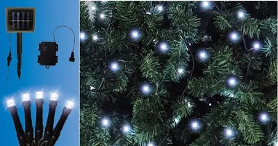 Produktbild von TrendLine LED-Lichterkette Solar Außen 9,6 m kaltweiß mit Timer
