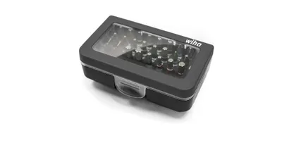 Produktbild von Wiha Bit Set Standard 25 mm gemischt 31-tlg. 1/4 C6,3 in Box mit Gürtelclip, Art.Nr. 41130