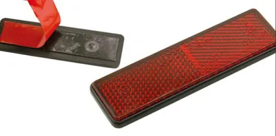 Produktbild von Selbstklebender Rechteckiger Reflektor (Mit Kleber) Farbe Rot (11418)
