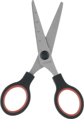 Produktbild von 12x Edelstahl Bastelschere Schere Komfortgriffe stumpf