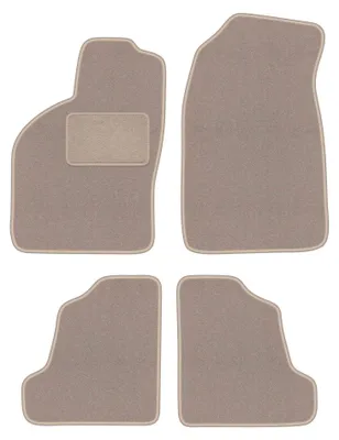 Productafbeelding van Velours automatten voor Saab 9-3 I 1998-2002 (liftback/sedan) – 4-delig, beige, op maat – Wielganizator LUX