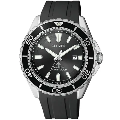 Obrázek produktu pro Citizen BN0190-15E Eco-Drive Promaster Sea Silicone Watch Date Black