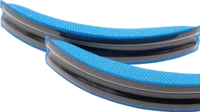 Produktbild von vhbw 2x Kopfbügelpolster kompatibel mit Logitech G430, G930, F450, F430, G231, G230 Kopfhörer Headset, Schaumstoff Blau