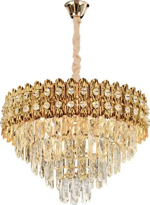 Produktbild von TOOLIGHT Hängelampe Mit Kristallen G058-Cp 60Cm Gold