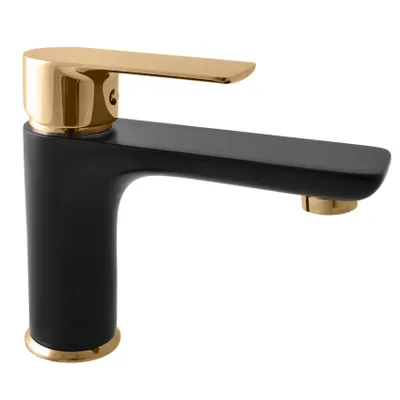 Immagine prodotto di Slezák-RAV Miscelatore per lavabo VLTAVA nero opaco/oro VT526CMATZ Colore: nero opaco/oro, Dimensioni: 1/2''
