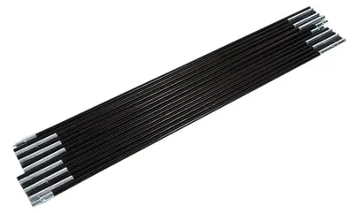 Imagen del producto de Omgoods - Varilla de soporte de 3,2 metros - 2 unidades - 7 secciones - Fibra de vidrio - Plegable - Duradera - Palo para tienda de campaña