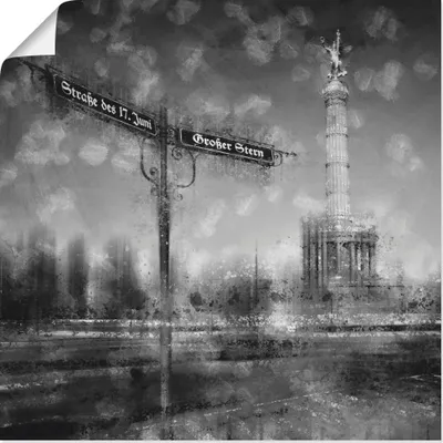 Produktbild von ARTland Poster Berlin Siegessäule I Größe: 50x50 cm