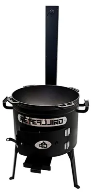 Produktbild von Utschak Set Asamat mit Schornstein Kazan 15 Liter Gusseisen Pfanne-Deckel